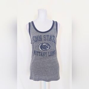 Penn State Nittany Lions Logo Tank Top Royal Apparel Womens Small Gray Blue